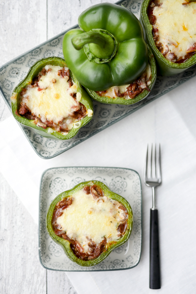  Low Carb Lasagne pepper with minced meat and ricotta - fast and easy 