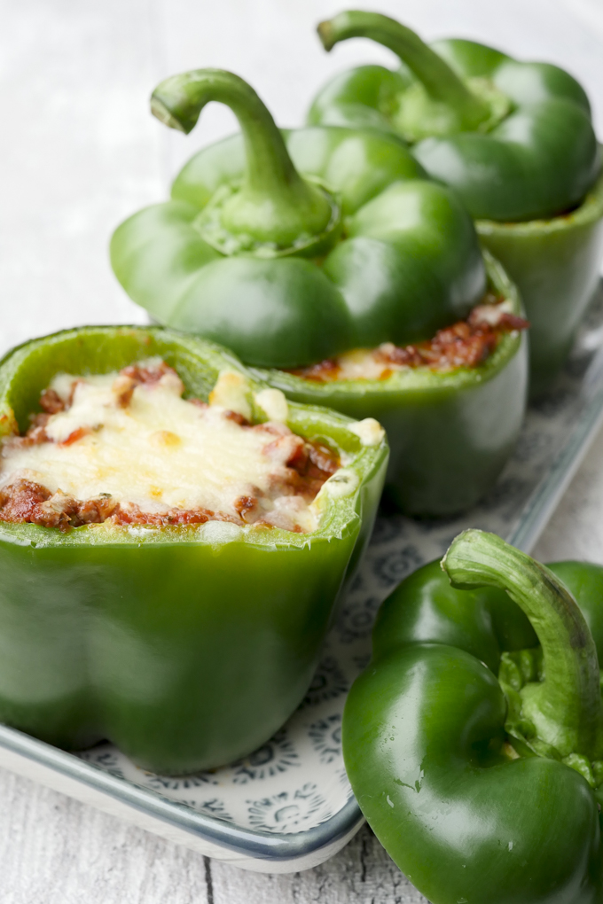  Fast recipe for low carb lasagna-stuffed peppers 