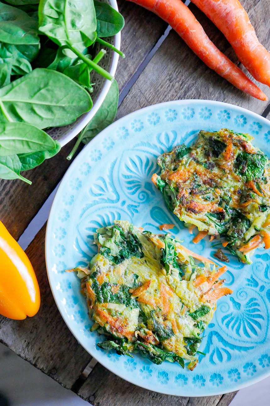  Vegetable Buffer with Zucchini, Carrots and Baby Spinach Low Carb 