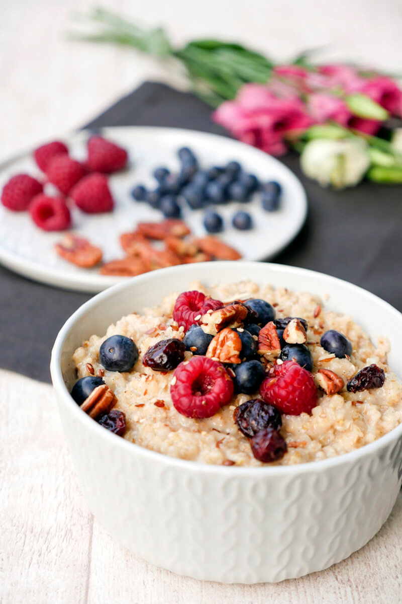 Recipe for healthy and fast vanilla porridge Porridge 